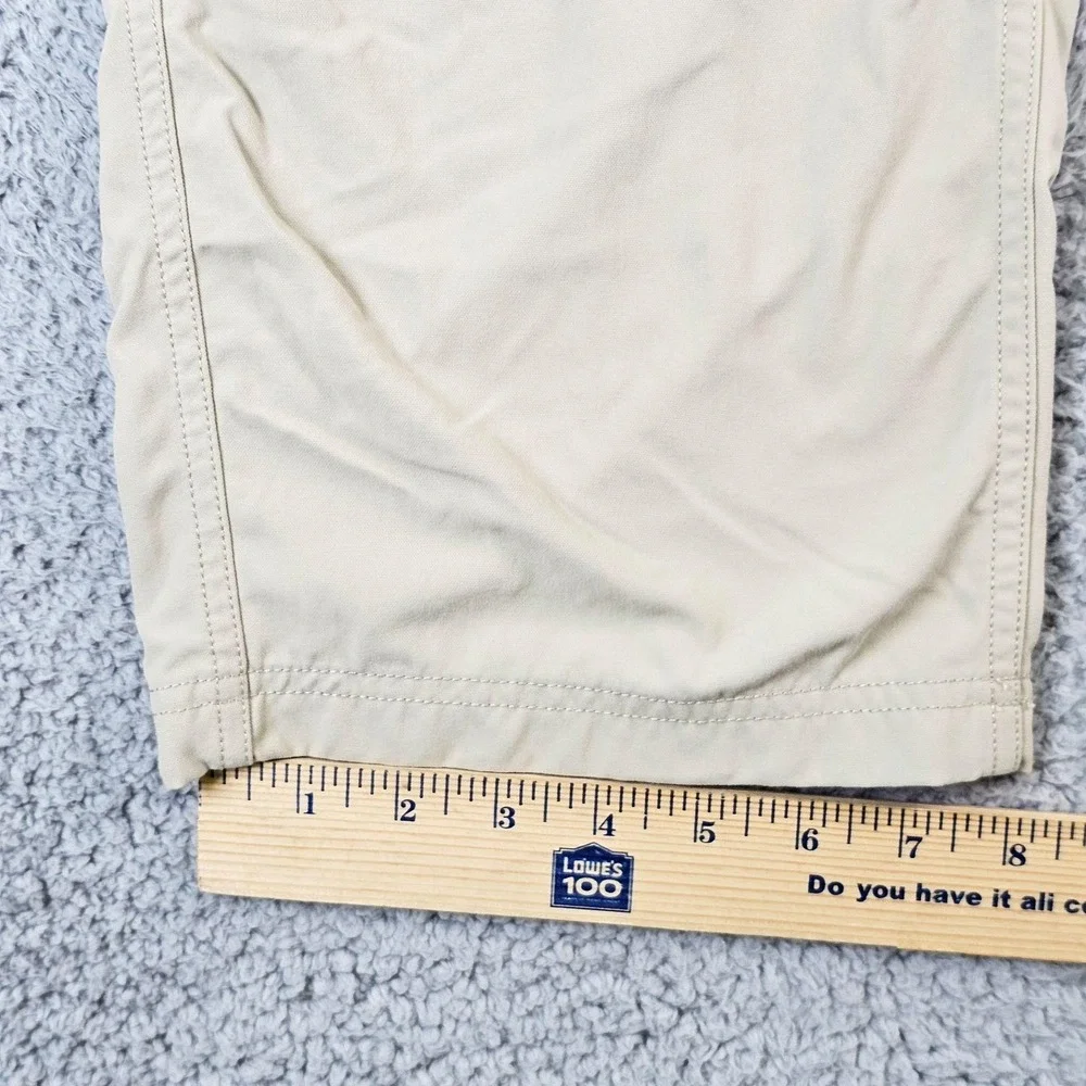 Duluth Trading Co Pants Mens 36x30 Beige Nylon Cargo Elastic Waist Outdoor